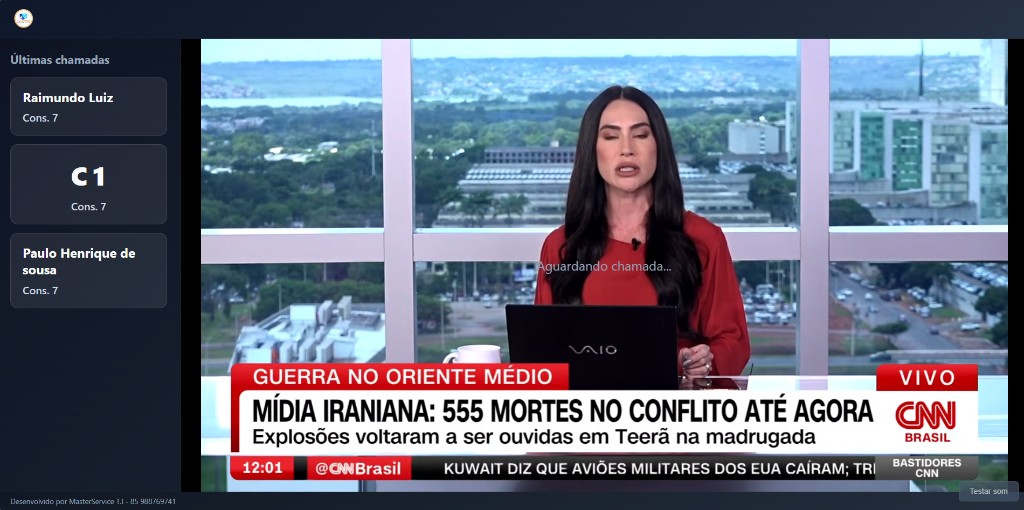 Painel TV - Últimas Chamadas